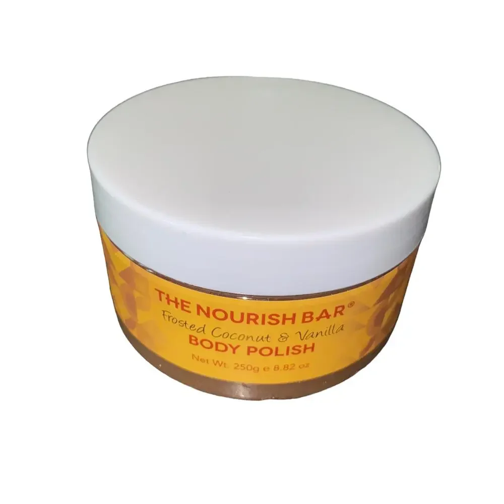 The Nourish Bar Frosted Coconut & Vanilla Body Polish 8.82oz New & Sealed